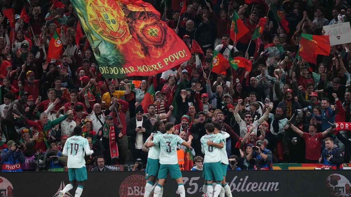 Portugal bailó en Dinamarca: 4-2 sin Cristiano y con puntaje perfecto en la Nations League