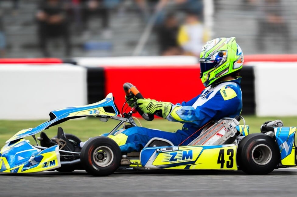 Saa se metió en la final del Mundial de Karting en Italia y terminó comiéndose los últimos metros en Viterbo